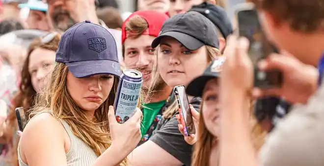 Actress Madelyn Cline walks the celebrity red carpet on Sunday, May 26, 2024, during the 108th running of the Indianapolis 500 at Indianapolis Motor Speedway.