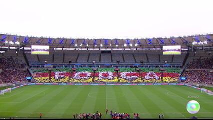 Mosaico do Futebol Solidário, no Maracanã, foi feito pela torcida do Botafogo