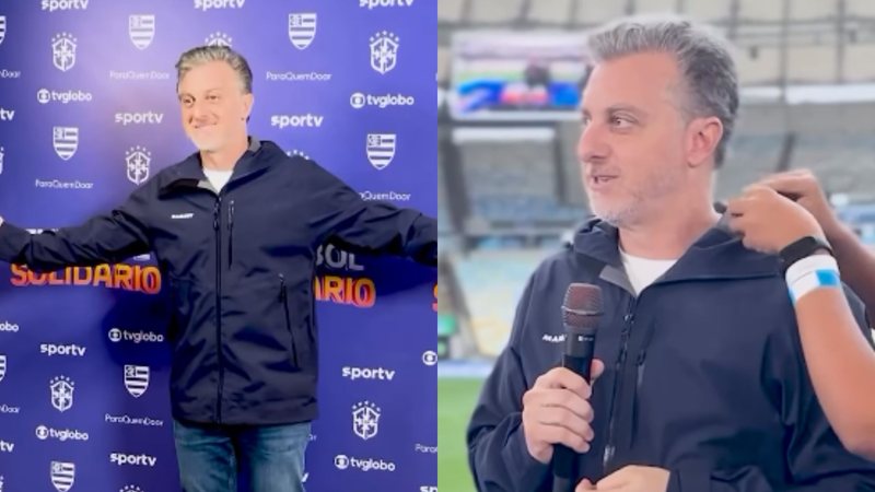 Luciano Huck mostra bastidores de Futebol Solidário no Maracanã