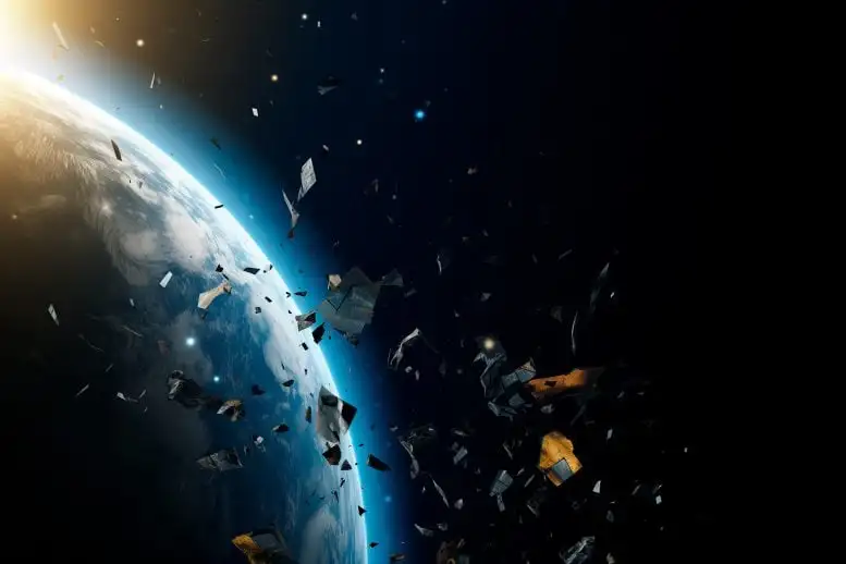 Space Debris Art Concept