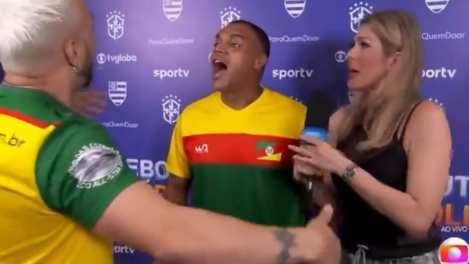 VÍDEO: Belo e Denílson se encontram no Futebol Solidário no Domingão após batalha judicial