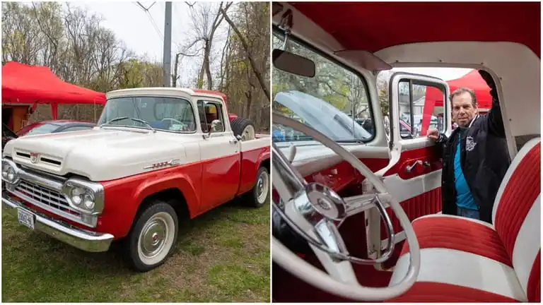 Eric Hagenbruch, of St. James, with his 1960 Ford F100...