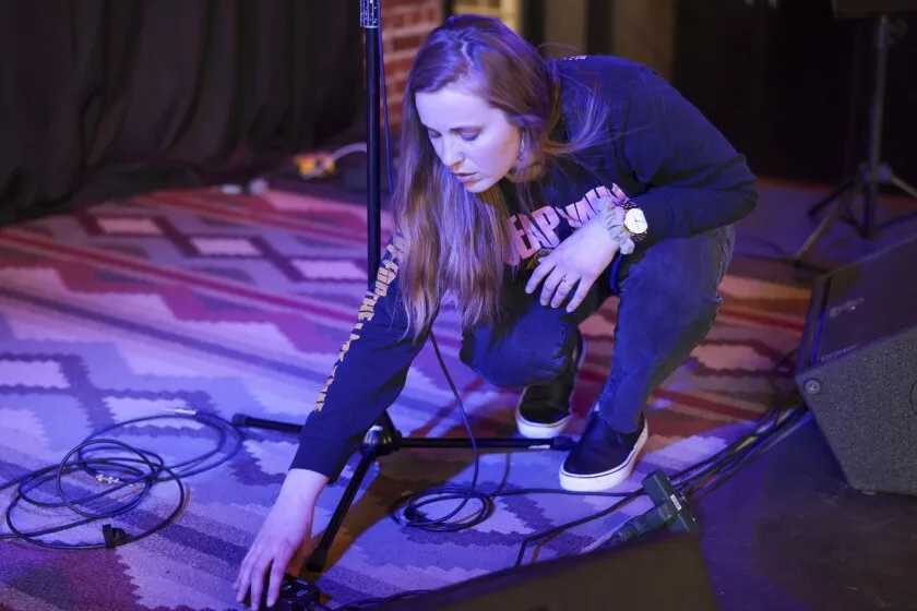 women at local music show