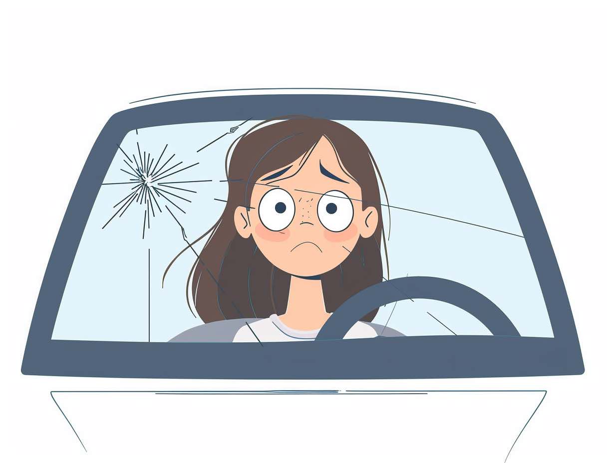A bizarre Thrifty car rental damage bribe: $35 to make this chipped windshield go away!