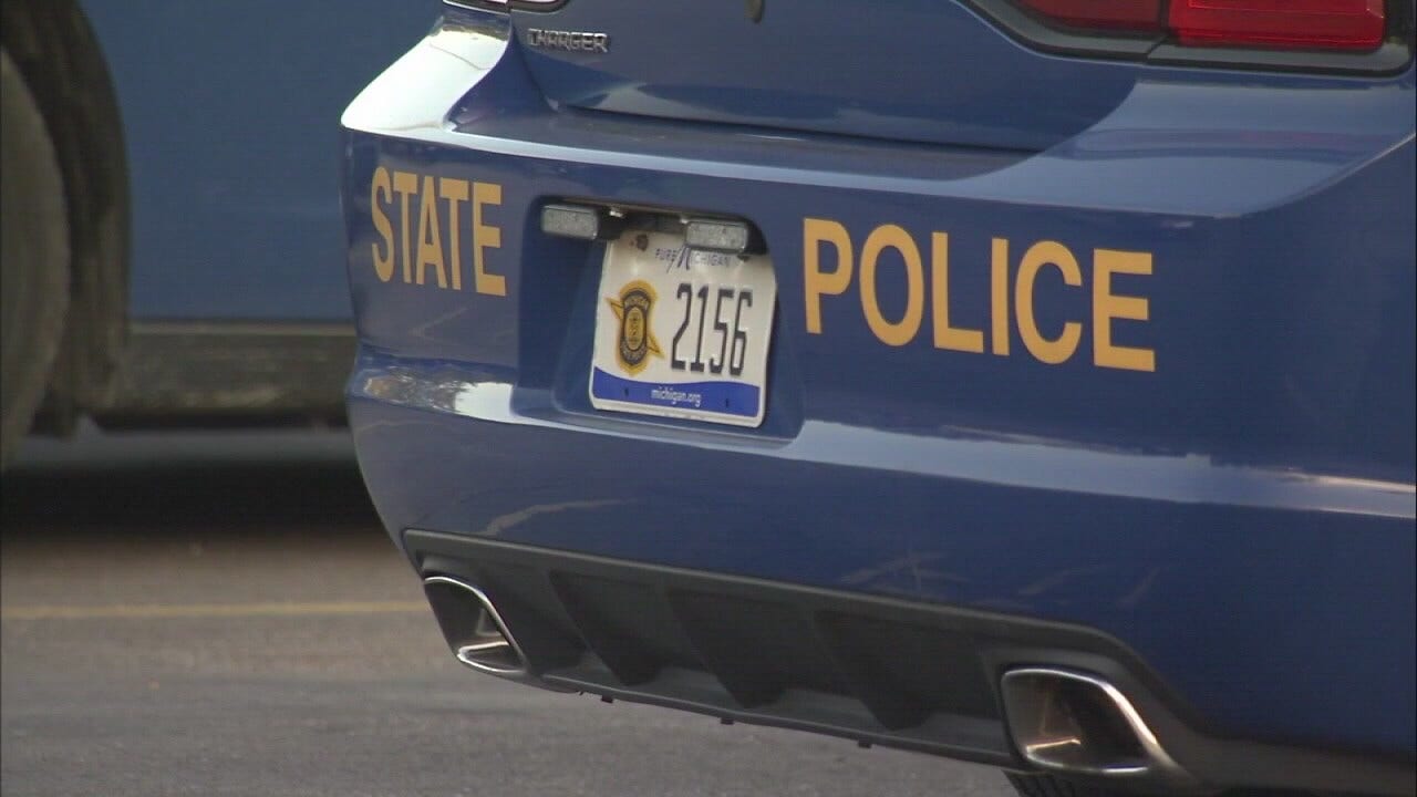 Suspect exchanges gunfire with Michigan State trooper, rams patrol car
