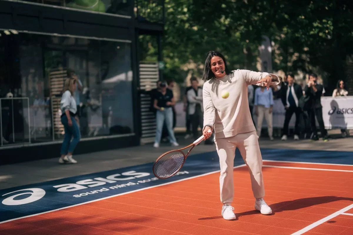 Asics builds pop-up tennis court in Paris’ Place de la République to promote health and wellness