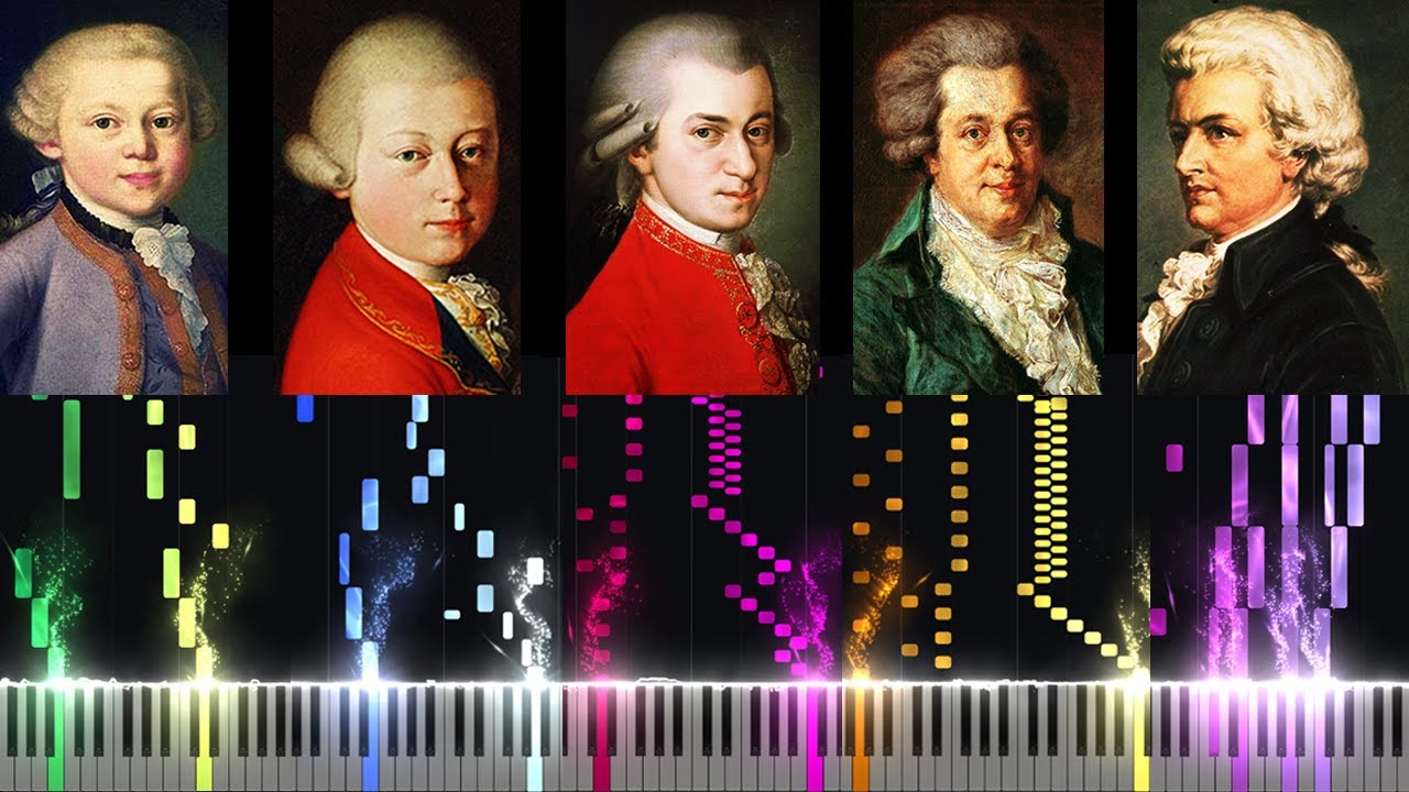 A Colorful Evolution of Mozart’s Music From Age 5 to 35