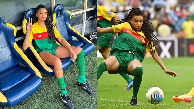 Lucy Ramos brilha em Futebol Solidário e ganha elogios: “Joga demais”