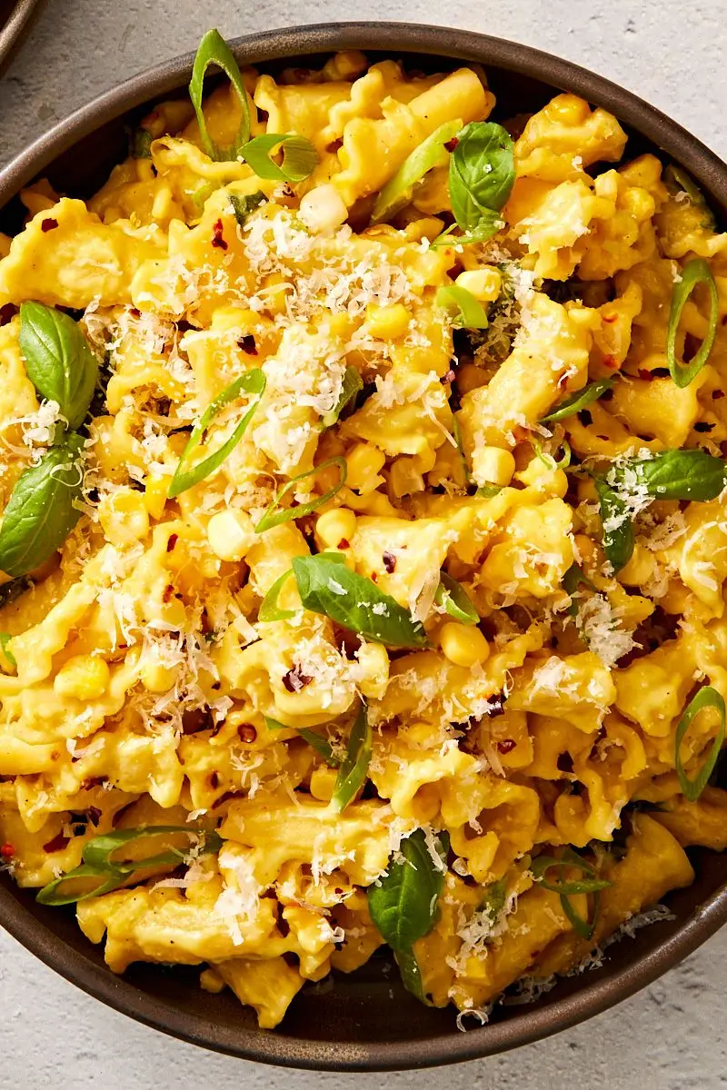 creamy corn pasta