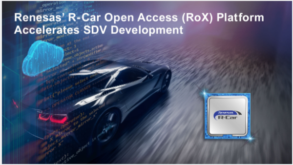 Renesas’ R-Car Open Access (RoX) Platform Accelerates Software-Defined Vehicle Development With Market-Ready Software