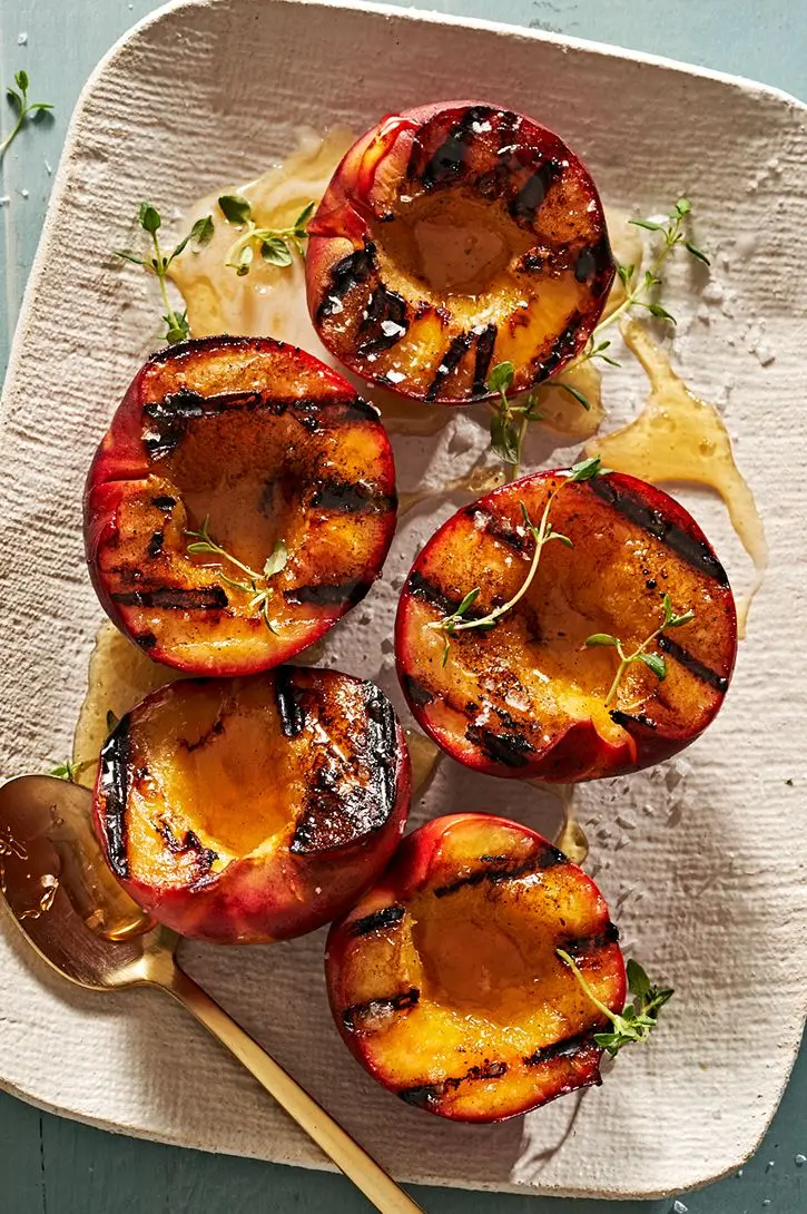 grilled peaches