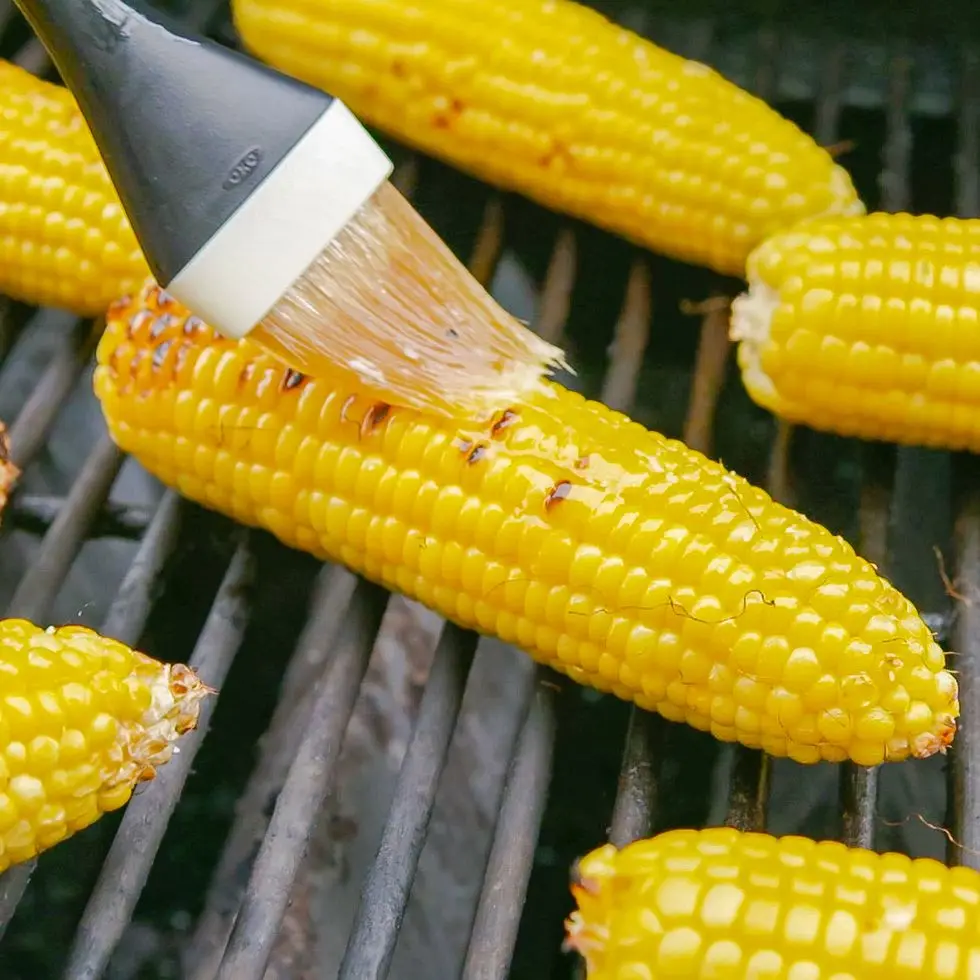 a close up of a yellow corn