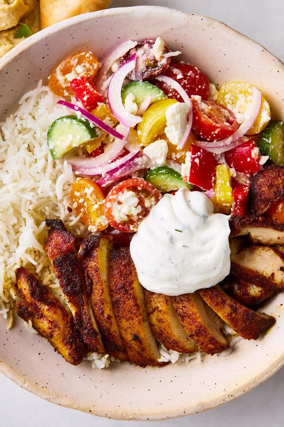 chicken shawarma bowls