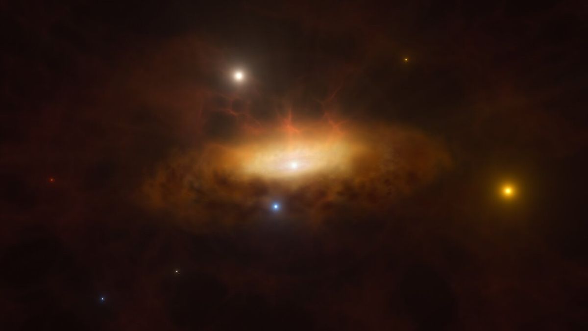 Supermassive black hole roars to life before astronomers’ eyes in world-1st observations