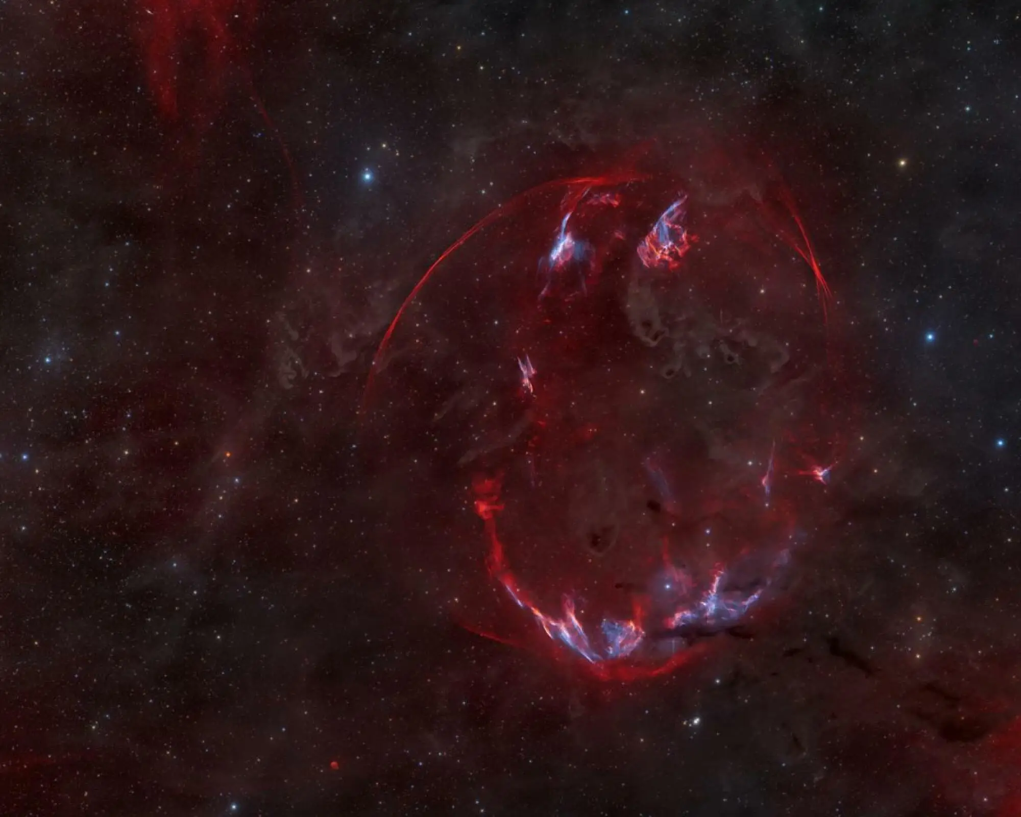 SNR G156.2+5.7 is a beautiful and faint supernova remnant (SNR) in the constellation Auriga.