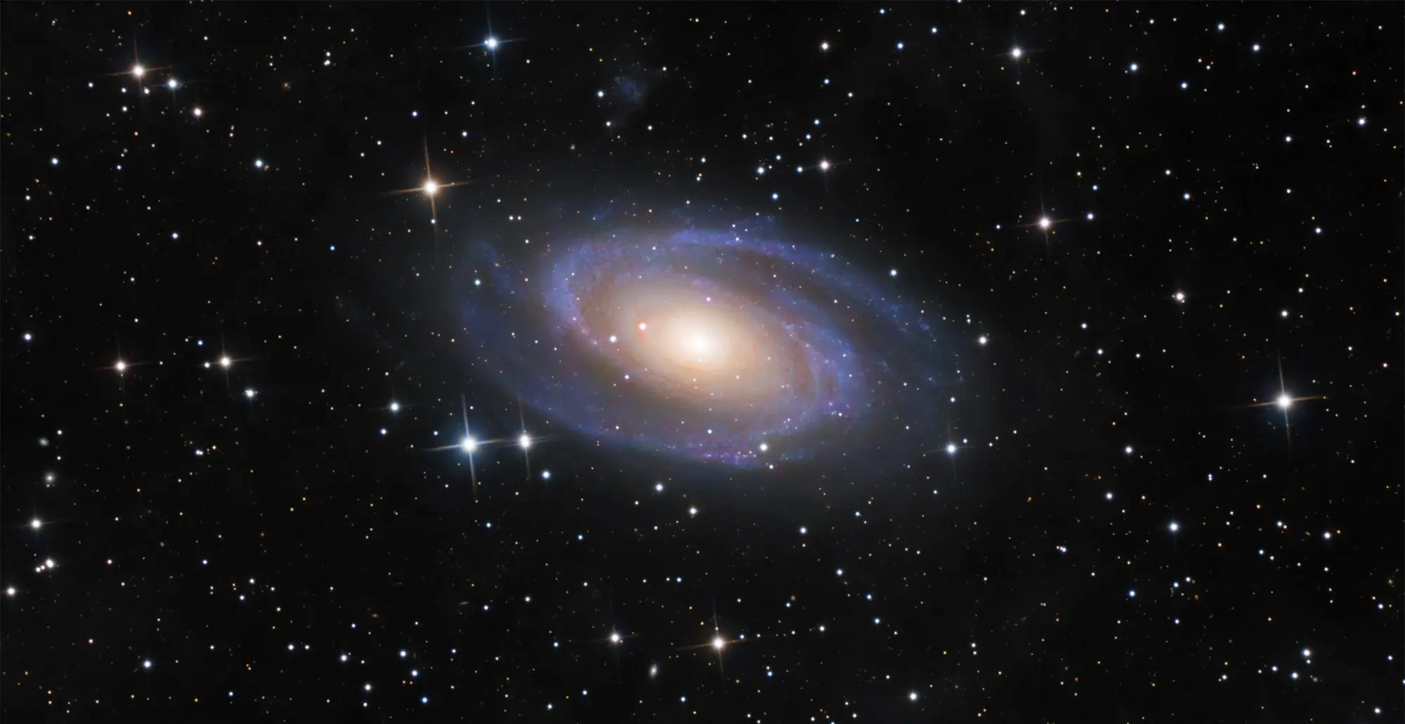 M81, also known as Bode’s Galaxy, photographed in Michigan.