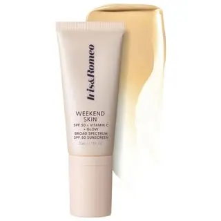 Weekend Skin Spf 50 Instant Glow Tinted Mineral Sunscreen With Vitamin C + Niacinamide