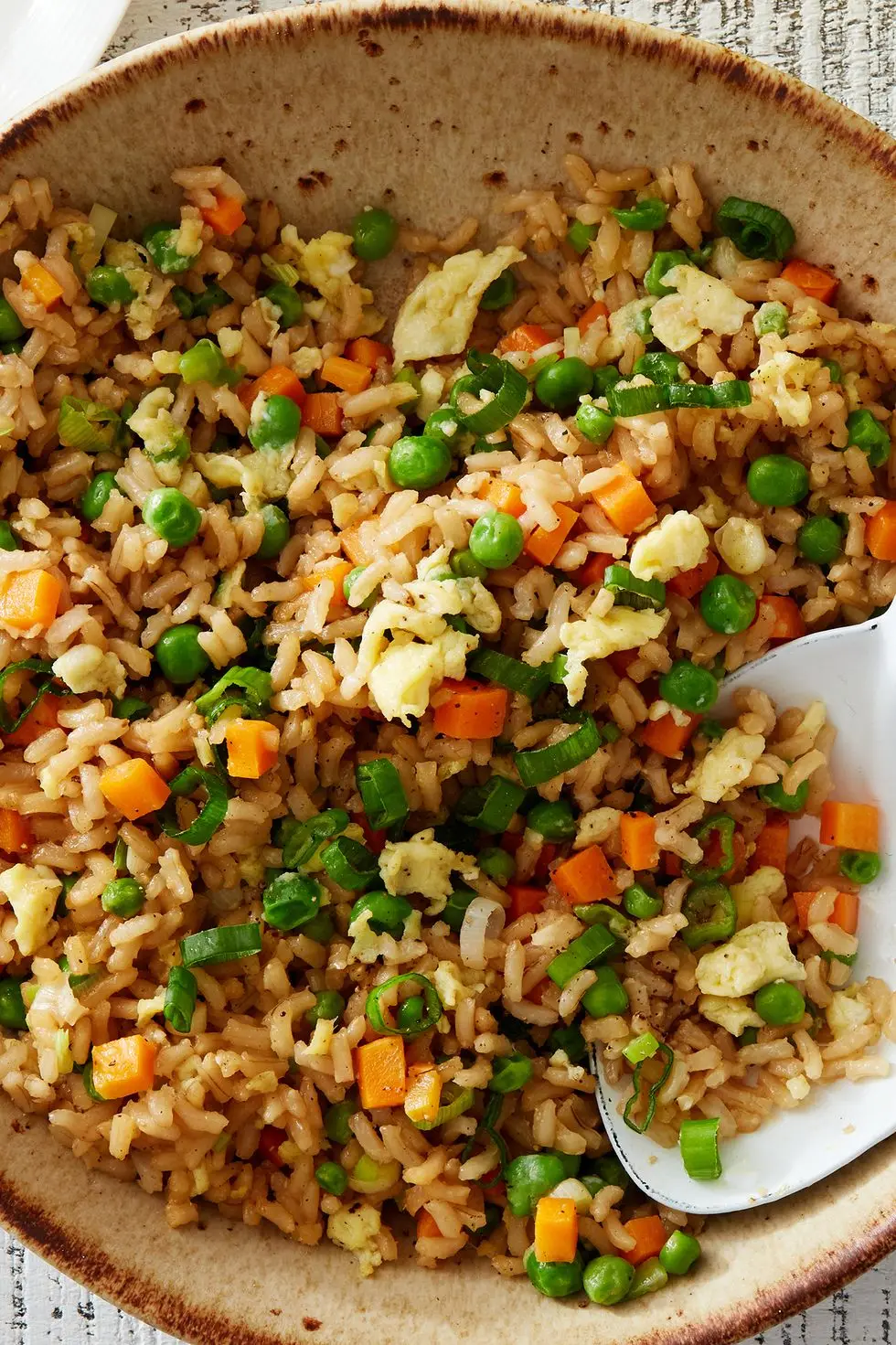 air fryer fried brown rice