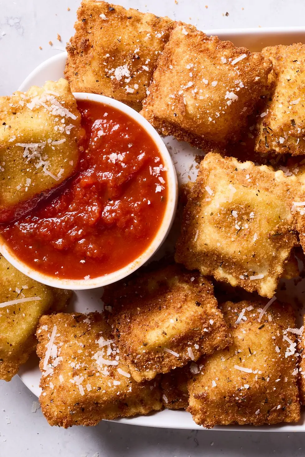 Toasted Ravioli toasted ravioli squares with marinara