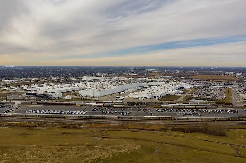 Chrysler car manufacturing plant in Toledo, Ohio