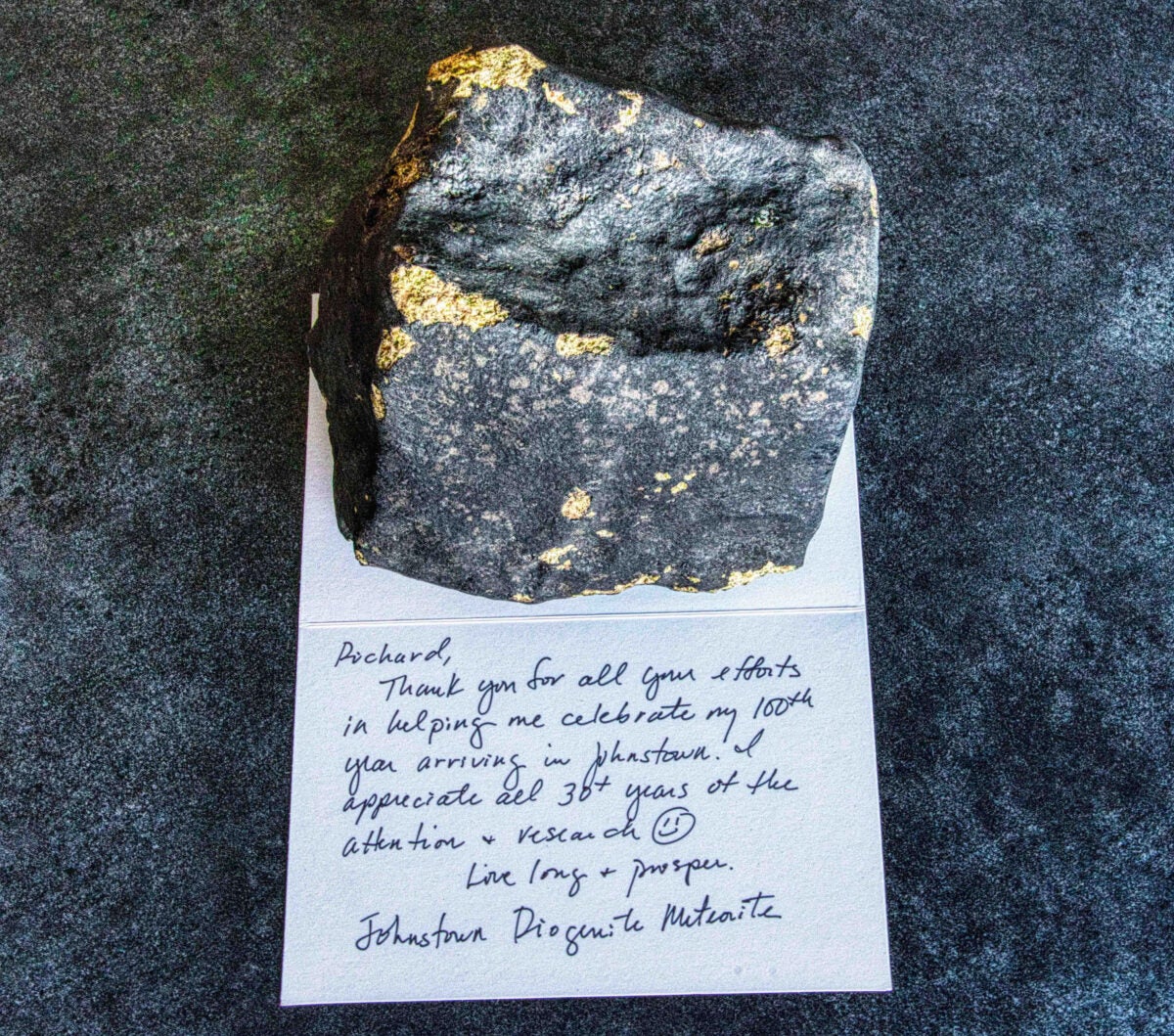 A Colorado town threw a 100th birthday party for its pet space rock