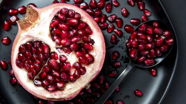 pomegranate and seeds