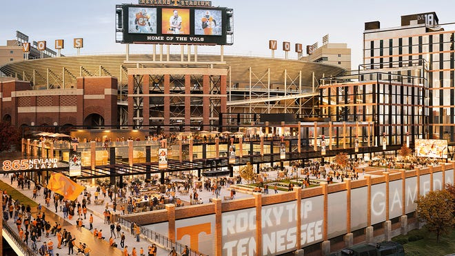 Neyland Stadium entertainment district will be big. It will change Tennessee game days forever