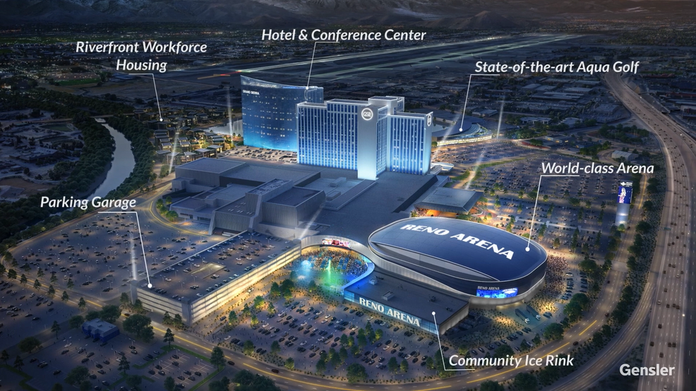 PHOTOS:Renderings for $1B entertainment district, including Reno’s men’s basketball arena