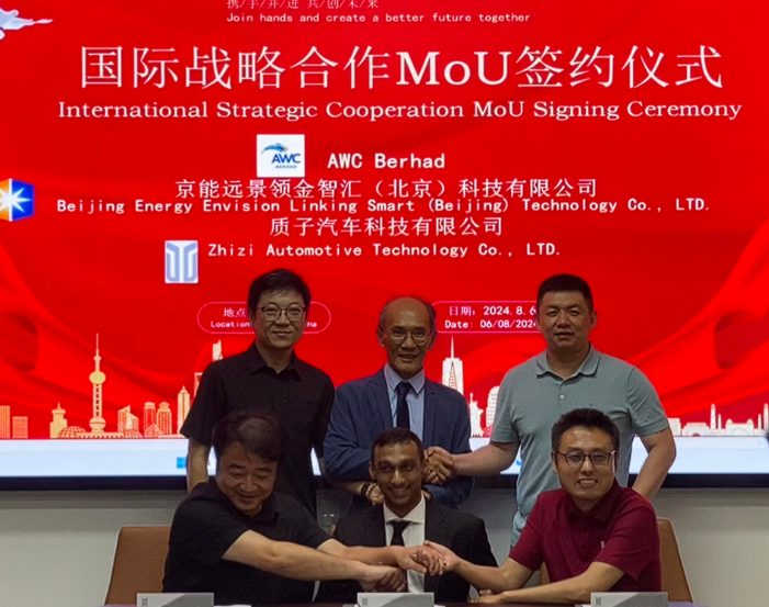 AWC Berhad Partners With Beijing Energy Envision, Zhizi Automotive For New Energy Vehicles