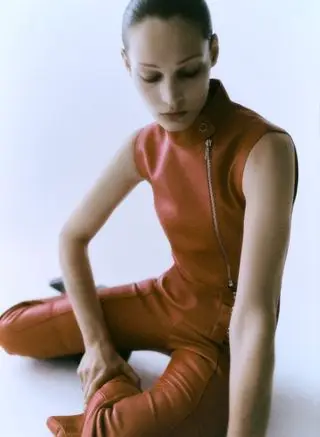 Model in Hermès Womenswear by Nadège Vanhée A/W 2024