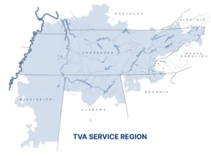 The Tennessee Valley Authority is the nation's largest public power company, providing electricity to about 10 million people in seven states in the Southeast. Environmental groups and other clean power advocates are pushing it decarbonize faster and it is facing bipartisan concern in Congress about its transparency and executive pay. (Courtesy of TVA)