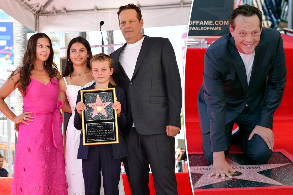 Vince Vaughn makes rare appearance with his wife and kids at…