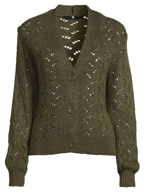 Pointelle Long Sleeve Cardigan, £22, Very