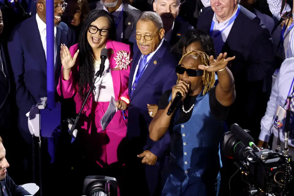 Rapper Lil Jon, with mic