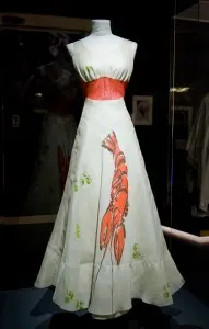 The Lobster dress from 1937 designed by Elsa Schiaparelli and Salvador Dalí.