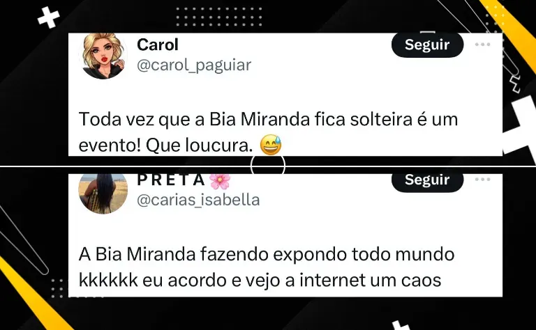 “Nunca”; Bia Miranda toma decisão após protagonizar barraco com Jenny Gontijo na web