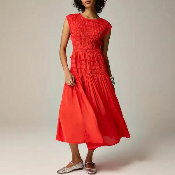 J.Crew Maude Dress in Drapey Viscose Twill