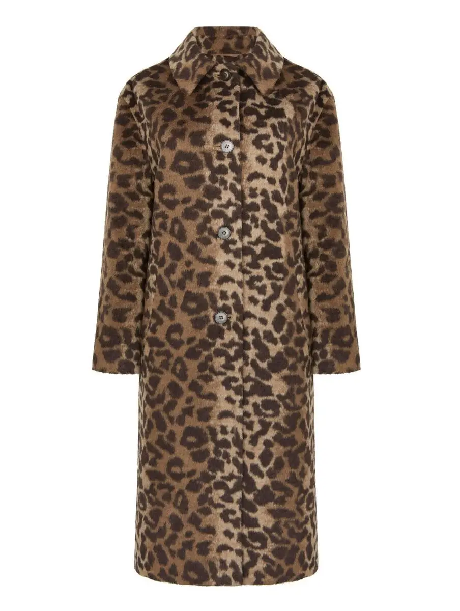 Animal print car coat, M&S, €109 (November)