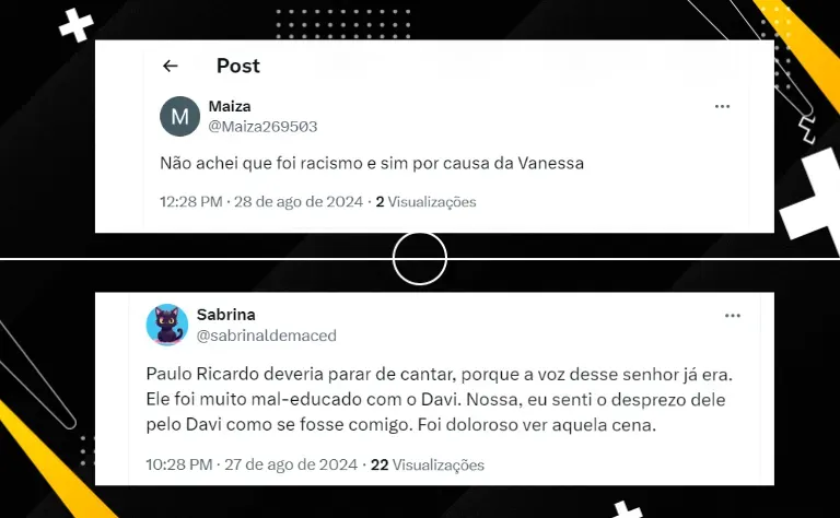 “Triste, de chorar”; Davi se manifesta após polêmica com Paulo Ricardo e desabafa