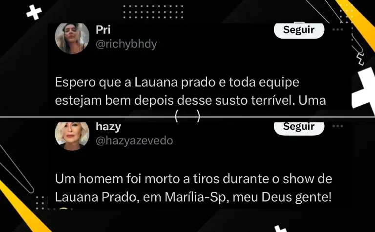 Lauana Prado se manifesta após homem ser morto a tiros durante seu show: “Infelizmente”