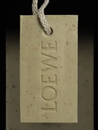 Loewe solid soap bar on a rope