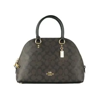 Coach Katy Signature Leather Dome Satchel Handbag