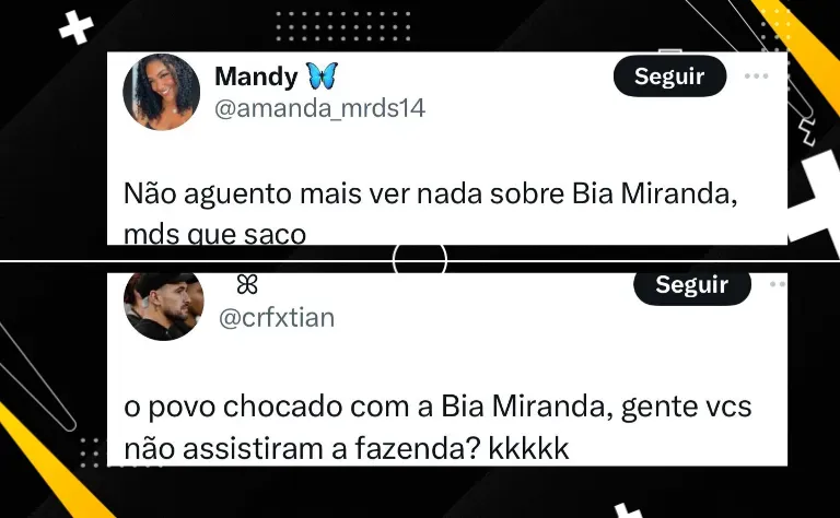 “Ela tem meu número”; Bia Miranda dá aviso a Deolane após a advogada comentar sobre seu namorado