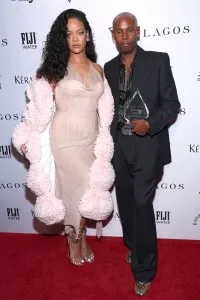 NEW YORK, NEW YORK - SEPTEMBER 06: (L-R) Rihanna and Jahleel Weaver attend The Daily Front Row's 11th Annual Fashion Media Awards at The Rainbow Room on September 06, 2024 in New York City.  (Photo by Mike Coppola/Getty Images for The Daily Front Row)