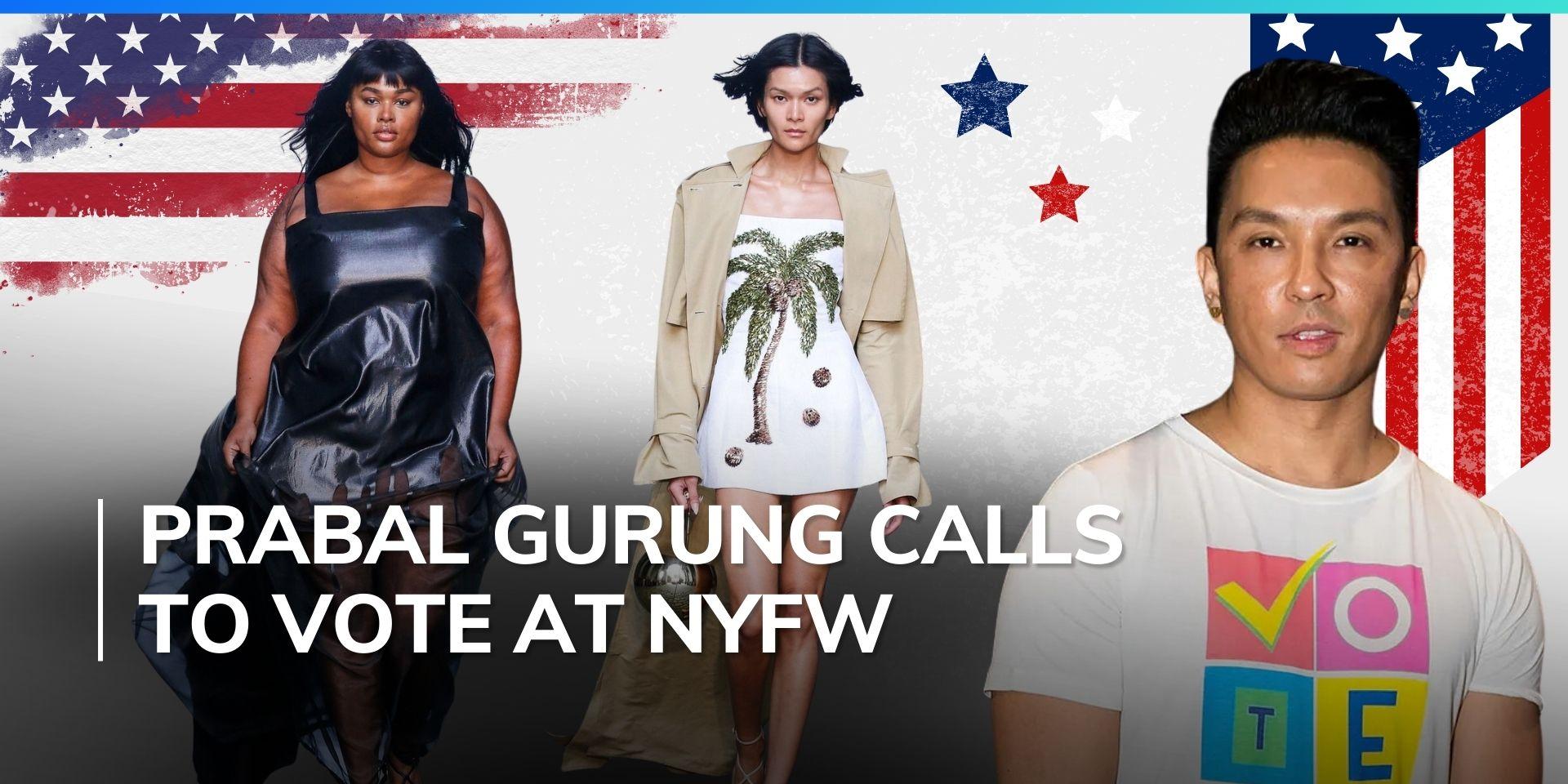 Did designer Prabal Gurung declare his political stand for the upcoming US election at NYFW?