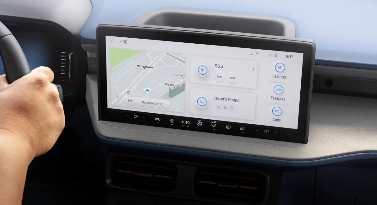 The 13.2-inch display in the 2025 Ford Maverick