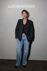 Maggie Gyllenhaal at the LuisaViaRoma Flagship Store Opening Party during New York Ready to Wear Fashion Week on September 4, 2024 in New York, New York.  (Photo by Lexie Moreland/WWD via Getty Images)