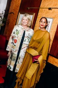 Martha Stewart and Tracee Ellis Ross at the Harper's Bazaar Cocktail Party during New York Ready to Wear Fashion Week held at Le Veau d'Or on September 4, 2024 in New York, New York. (Photo by Nina Westervelt/WWD via Getty Images)