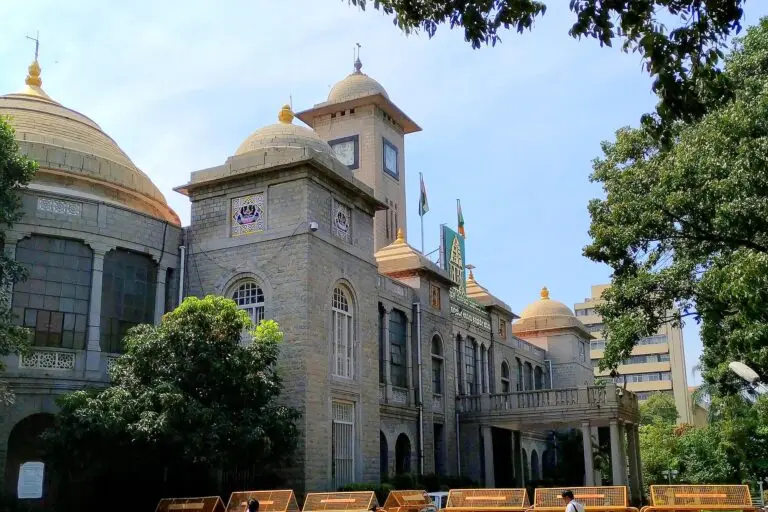 The building of Bruhat Bengaluru Mahanagara Palike (BBMP). The last elections for the BBMP were held in 2015 with its term ending in September 2020.