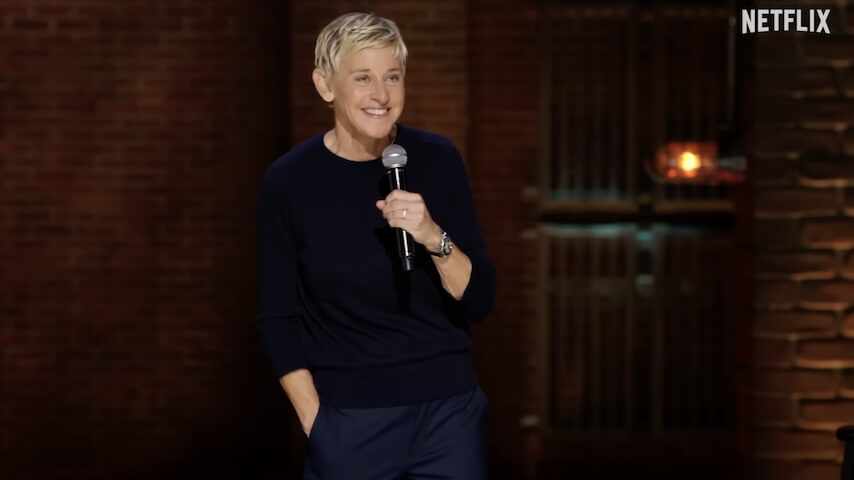 Ellen DeGeneres finds solace in her cash in trailer for final stand-up special